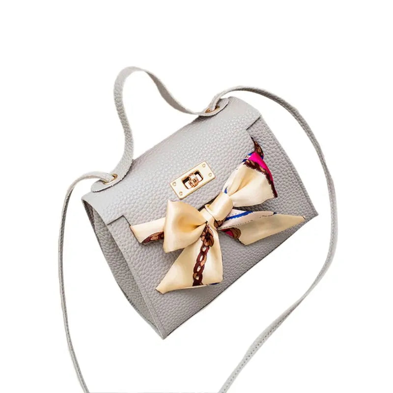 Leather Handbag With Scarf